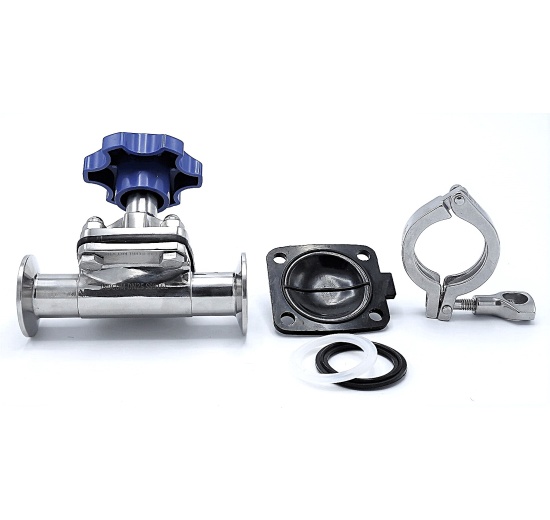 Diaphragm valve, clamp C-C DN20 (CLAMP 50.5 mm)