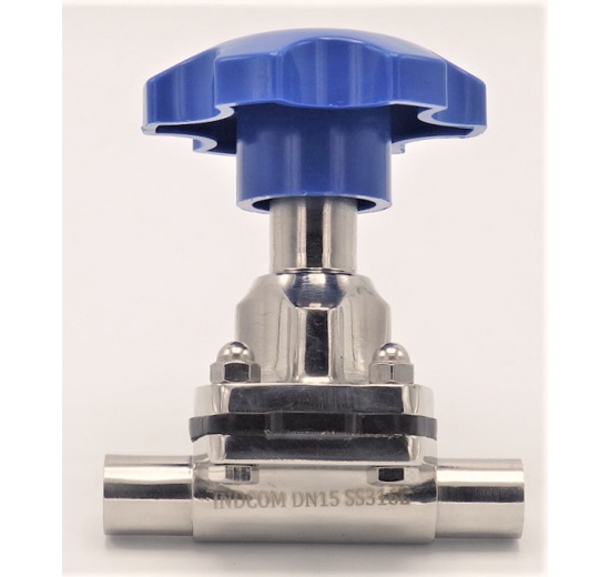 Diaphragm valve, welded S-S, EPDM DN15