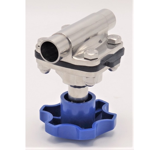 Diaphragm valve, welded S-S, EPDM DN20