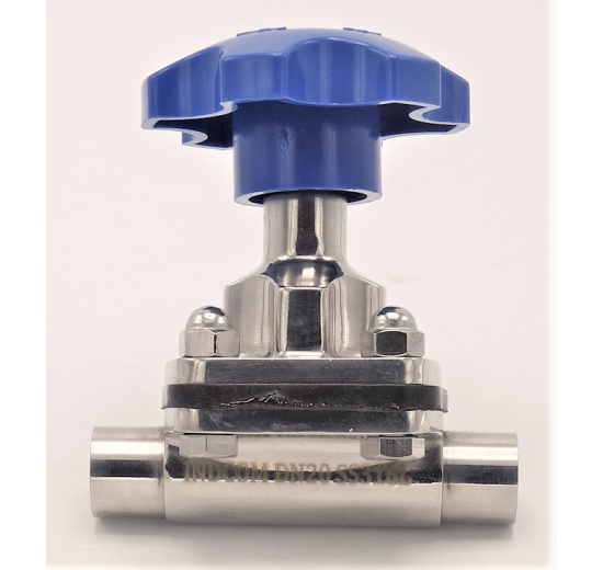 Diaphragm valve, welded S-S, EPDM DN20
