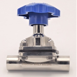 Diaphragm valve, welded S-S, EPDM DN25