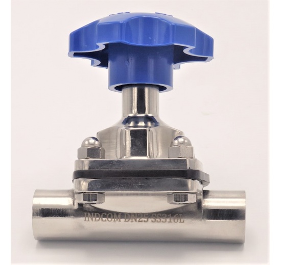 Diaphragm valve, welded S-S, EPDM