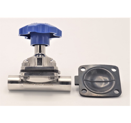 Diaphragm valve, welded S-S, EPDM