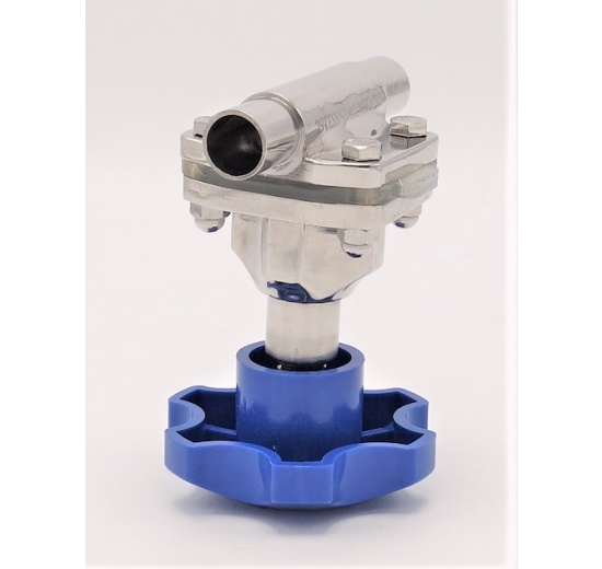 Diaphragm valve, welded S-S, Silikone DN15