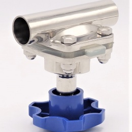 Diaphragm valve, welded S-S, Silikone DN20