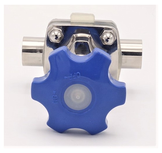 Diaphragm valve, welded S-S, Silikone DN20