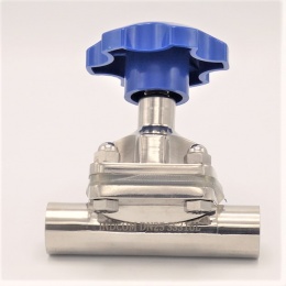 Diaphragm valve, welded S-S, Silikone DN25