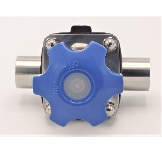 Diaphragm valve, welded S-S, VMQ DN32