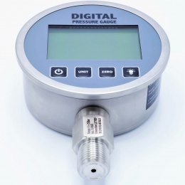 Digital pressure gauge with bottom (radial) connection, dial 100mm | -1/ 25 bar (1/2")