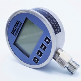 Digital pressure gauge with bottom (radial) connection, dial 100mm | -1/ 25 bar (1/2")