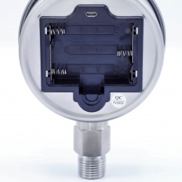 Digital pressure gauge with bottom (radial) connection, dial 100mm | -1/ 25 bar (1/2")- batteries are not included