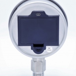 Digital pressure gauge with bottom (radial) connection, dial 100mm, measurement range -1 to 25bar