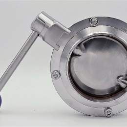 DN100 Stainless Steel Butterfly Valve, Welded, type S-S