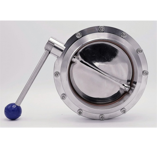 DN150 Stainless Steel Butterfly Valve, Welded, type S-S