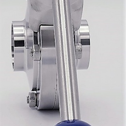 DN32 Stainless Steel Butterfly Valve, Welded, type S-S