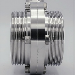 DN65 Stainless Steel Butterfly Valve, Threaded, type G-G