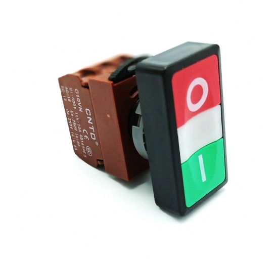 Double button, red green 220V