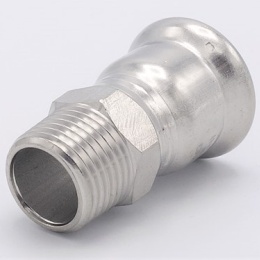 Pressing Reducer Stainless Steel / external thread (threaded adapter)