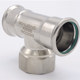 T Piece, Press Fittings F/F(internal thread) /F 35_1 1/4"_35
