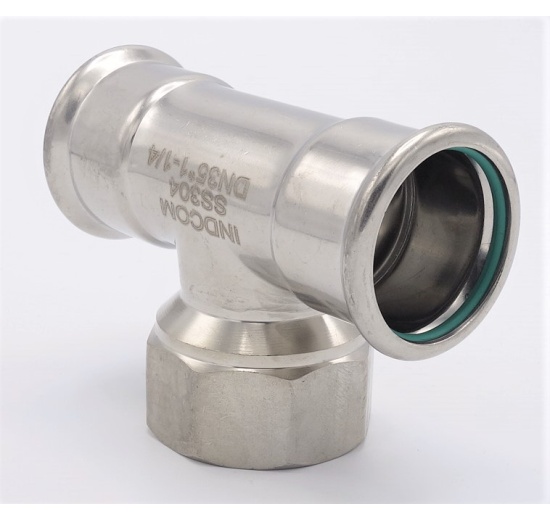 T Piece, Press Fittings F/F(internal thread) /F 35_1 1/4"_35