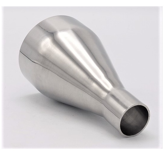 Concentric reducer, welding, long DN 65/25, stainless steel components