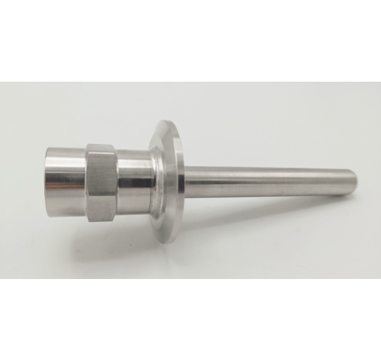 Stainless steel thermometer well | 100 mm (1/2") CLAMP DN25