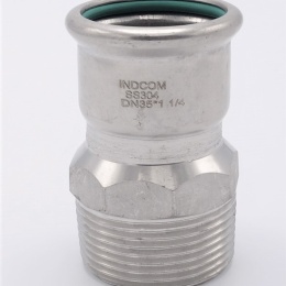 Pressing Reducer Stainless Steel /external thread (threaded adapter) |35 mm_1 1/4"