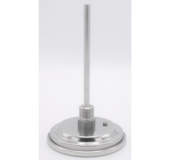 All-stainless steel bimetal thermometer with immersion shaft, threaded | 0-300℃ (1/2”) 150 mm