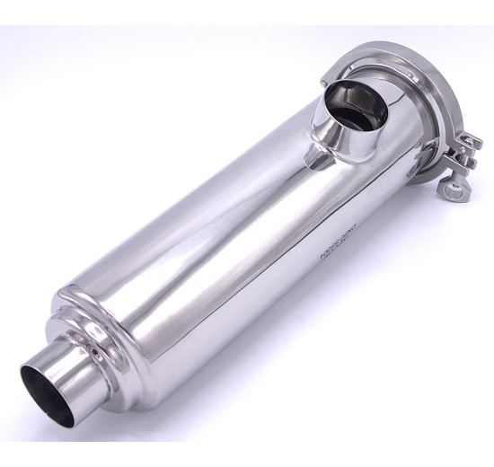 Tubular filter, inlet/outlet connection DN50, welded