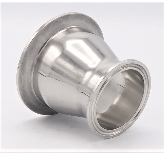 stainless steel reduction tri-clamp DN65/50, centric