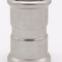 Coupling Press Fittings, Stainless Steel, F/F F|42 mm