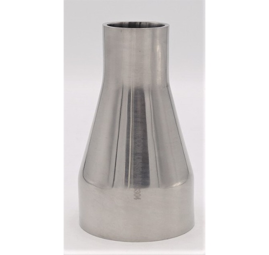 Concentric reducer, welding, long DN 65/40, stainless steel fittings