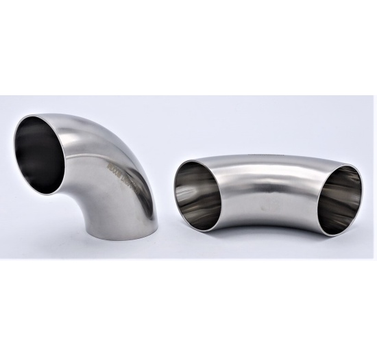 Stainless steel welded elbow 90° DN50 (52x1,5mm)