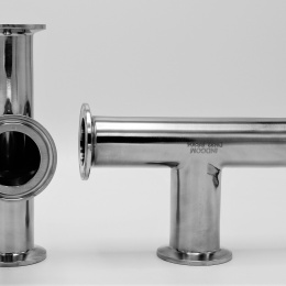 T Piece, clamp DN32, stainless steel