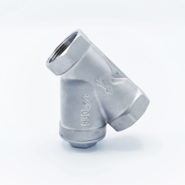 nerezový Y filtr šikmý s jemným sítkem, závitový 1 1/4”