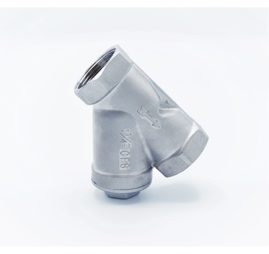 nerezový Y filtr šikmý s jemným sítkem, závitový 1 1/4”