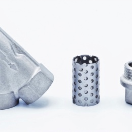 Stainless steel Y filter slant with stainless sifter, threaded 3/8”