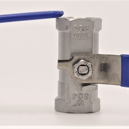 Stainless Steel Ball Valve With Reduced Bore, One-piece, Threaded 1/2”