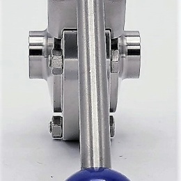 Stainless steel butterfly valve, welded type S-S | DN20