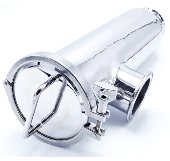 trubkový rohový filtr DN 65, clamp připojení DN 65 (K91)