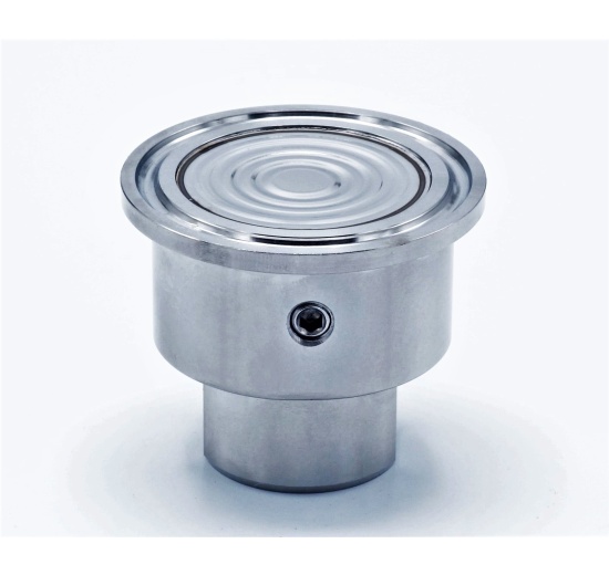 oddělovací nerezová membrána, sloužící k přenosu tlaku z měřeného média do měřícího ústrojí tlakoměru či snímače tlaku