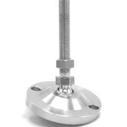 Stainless steel legs, height adjustable, with joint D100/M16