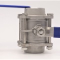 Stainless steel ball valve with full bore, three- pieced, welded | 2"