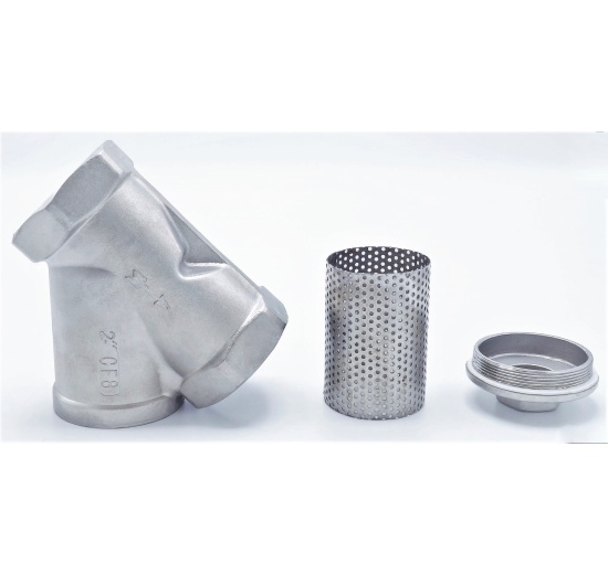 Edelstahl-Y-Filter mit Edelstahlsieb, Gewinde