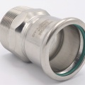 Pressing Reducer Stainless Steel /external thread (threaded adapter) |42 mm_1 1/2"