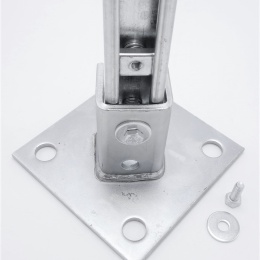 Anchor Foot Square Galvanized, Saddle Clamp