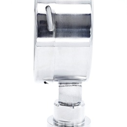 Stainless Steel Pressure Gauge, Dial 100 mm, Sanitary Diaphragm CLAMP DIN32676 (50.5 mm)