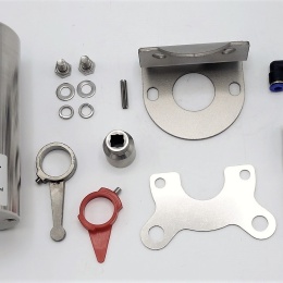 Pneumatic actuator, single-acting and accessories for butterfly valve DN80