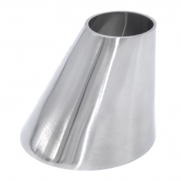 Eccentric reducer, welded, short, stainless steel