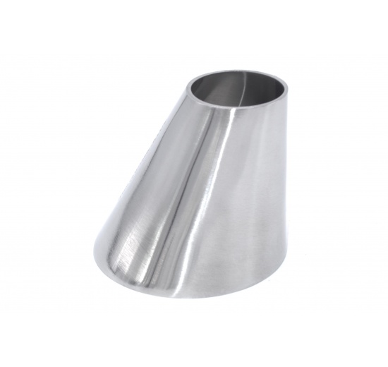 Eccentric reducer, welded, short, stainless steel